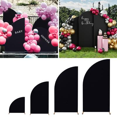 Stretch Fabric Arch Cover for Weddings and Banquets Double-Sided Backdrop Background Cloth Birthday Party Decoration