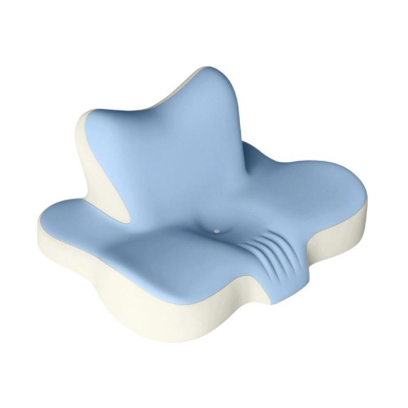 

Multifunctional Cervical PillowfFor Side Sleepers Comfortable Memory Foam Pad Ideal for Home Office Travel синій