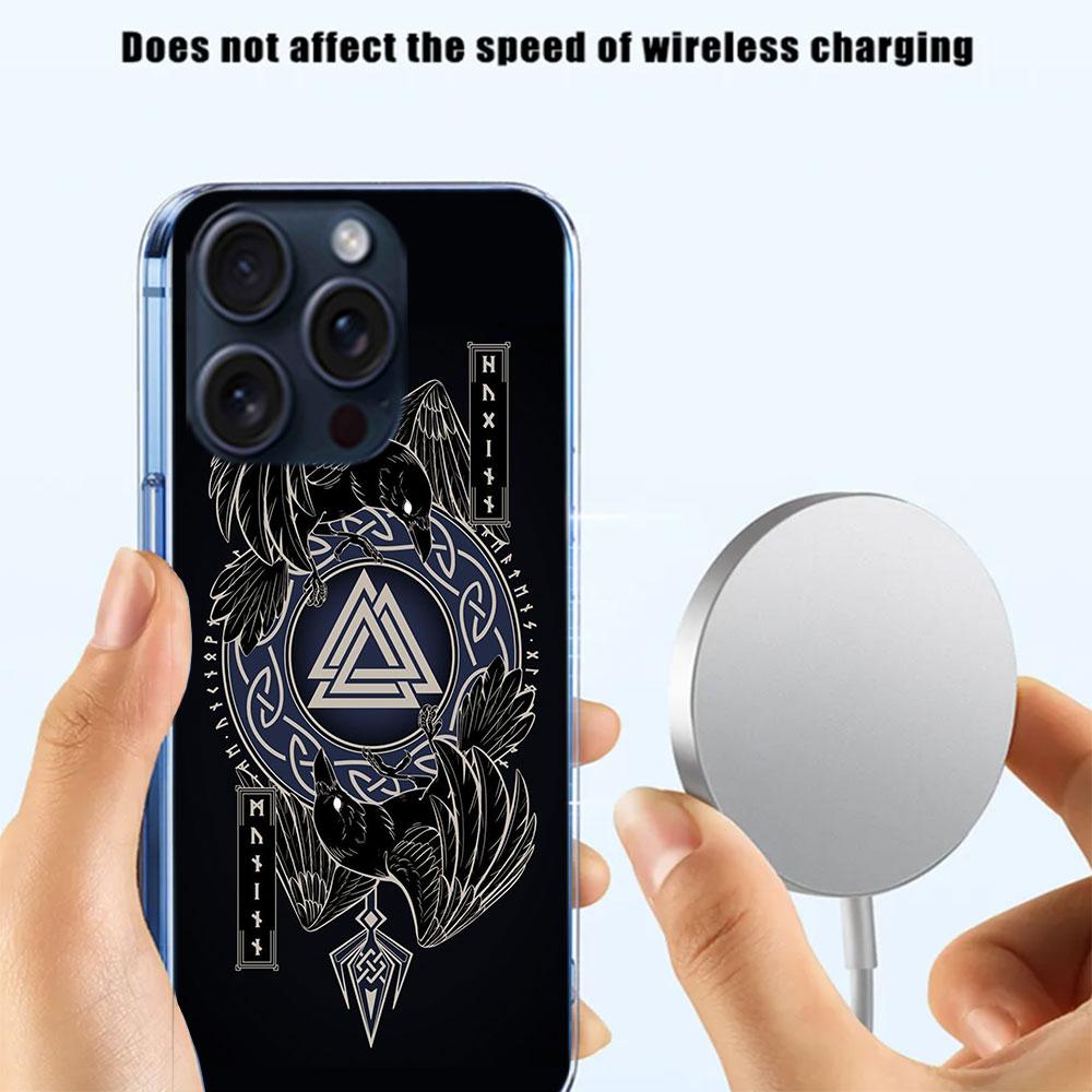 Nordic Norse Capa Phone Case For Iphone 17 Air 16 Pro Max 15 12 Pro 14 Plus 17E 16E 11 13 Mini Cover Cases Fundas Cell Clear TPU