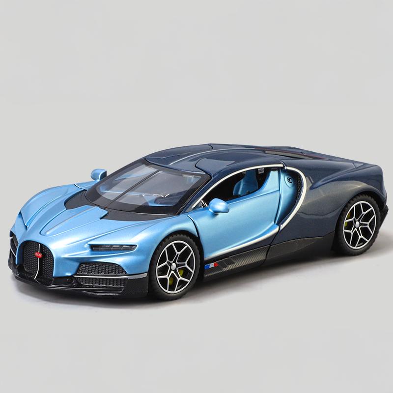 1:32 Tourbillon V16 Supercar Alliage Moulé Sous Pression Modèle De Voiture Son Et Lumière Miniature Collection Cadeau D'Anniversaire Avec Amis Enfants Hobbies