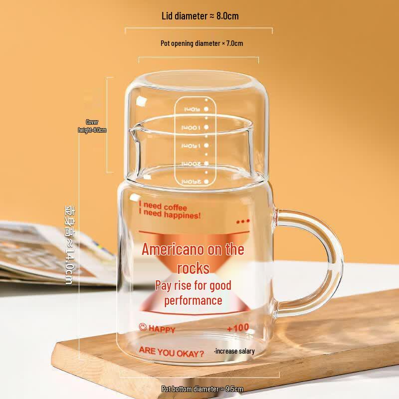 YOLO 800ml High Borosilicate Glass Water Bottle