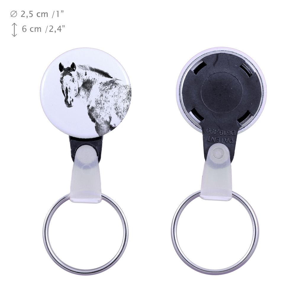 Appaloosa - unique keychain with a horse picture, handmade product, light and handy pendant from Art-Dog brand