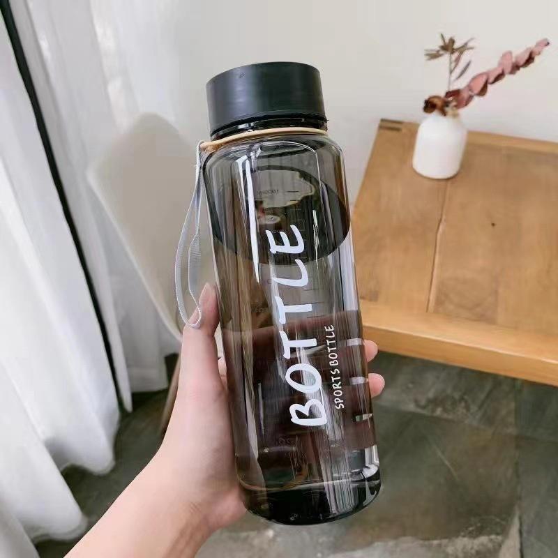 1000Ml Plastic Water Bottle For Outdoor Sports Drinking Portable Sport Tea Coffee Cup Kitchen Tools Kids Water Bottle For School