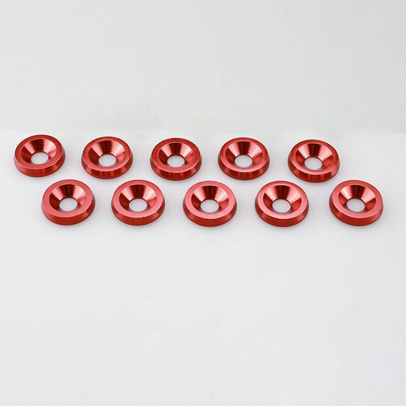 10Pcs M6 Car Modified Hex Fasteners Fender Washer Bumper Engine Concave Screws Car-styling Parts