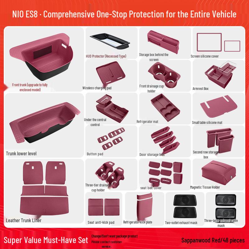 Compatible with 26 Models: Nio ES8 Third Generation Frunk Storage Mat Organizer - Car Interior Decor Accessory