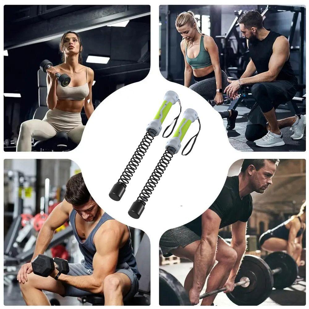 1 pair Stainless Steel Gym Battle Rope Replacement Spring Arm Strength Rope  Exercises Expander