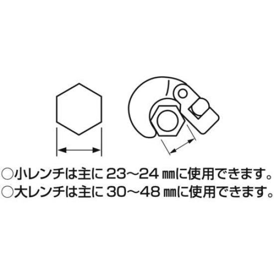 SANEI company Sanei Faucet Tool Double ended wrench for widths across flats and Ratchet type PR380 (former name Seisakusho) multi-benley 23~24mm
