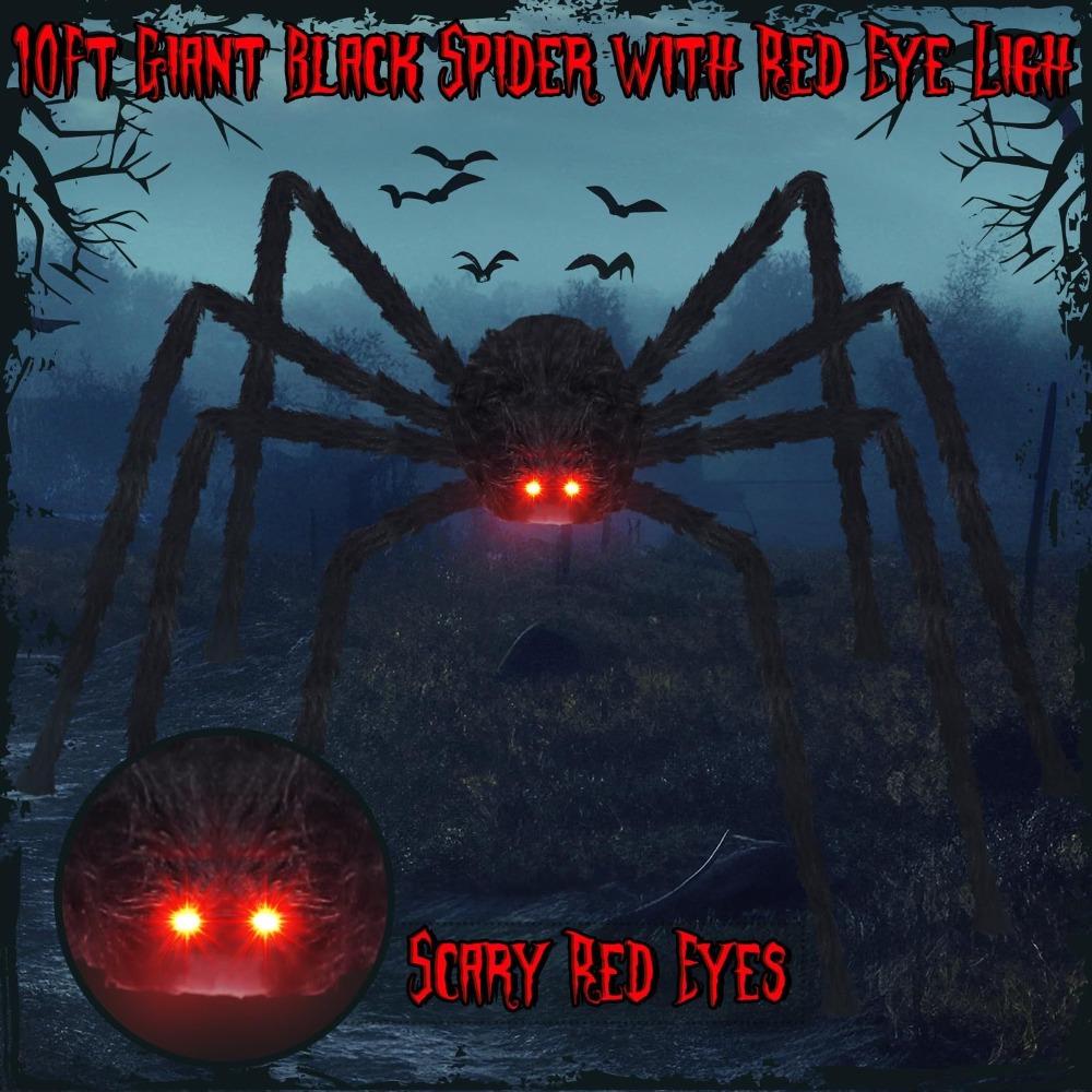 Giant Halloween Glowing Spider Haunted House Halloween Decoration for Indoor and Outdoor