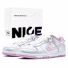 Dunk Wear Resistant And Lightweight Low Top Skateboard Shoes Women's Pink Silver DD1873-112(Team1483-GBAG)