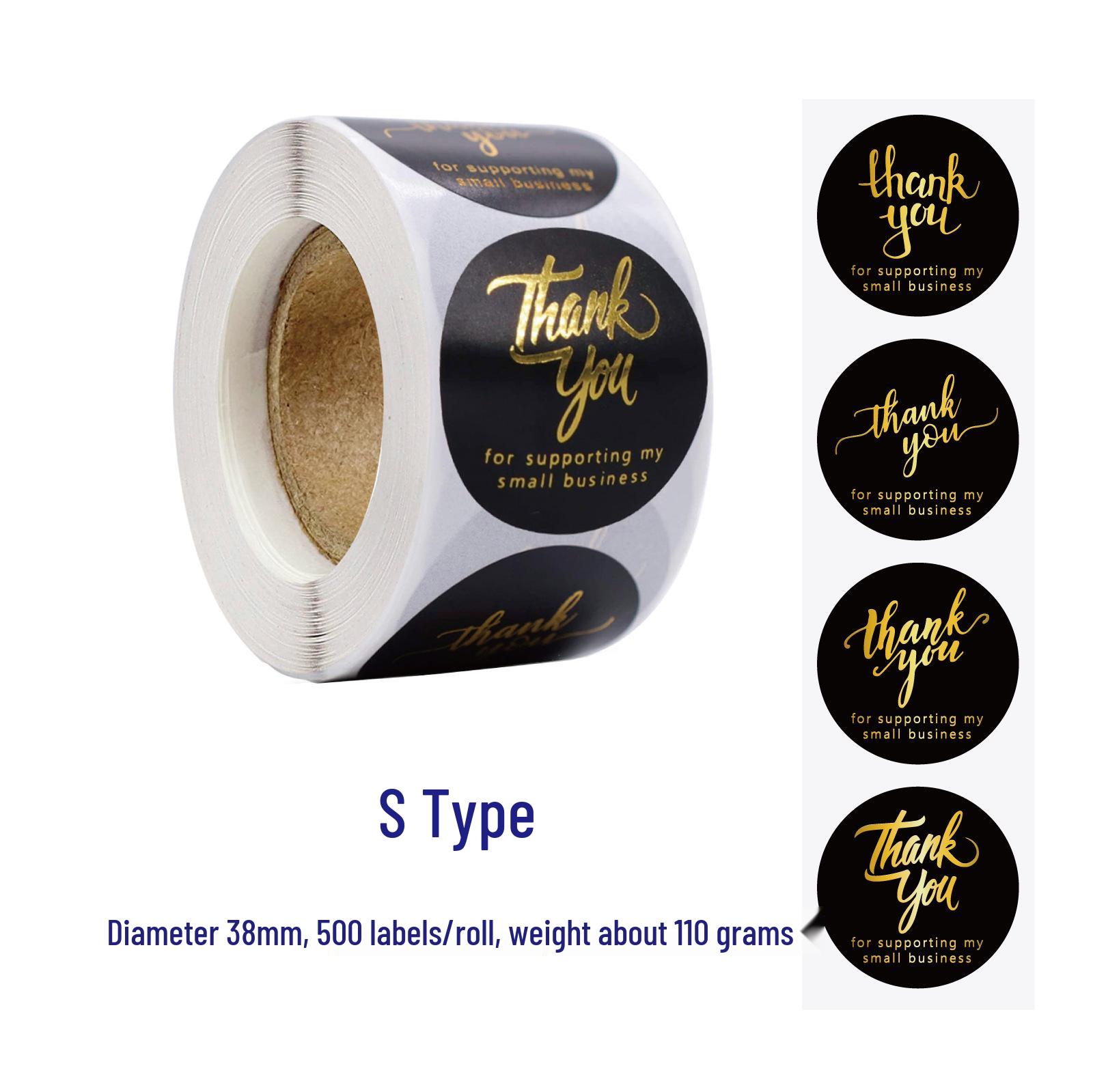 

1,5-дюймовые круглые наклейки для запечатывания с надписью «Спасибо»