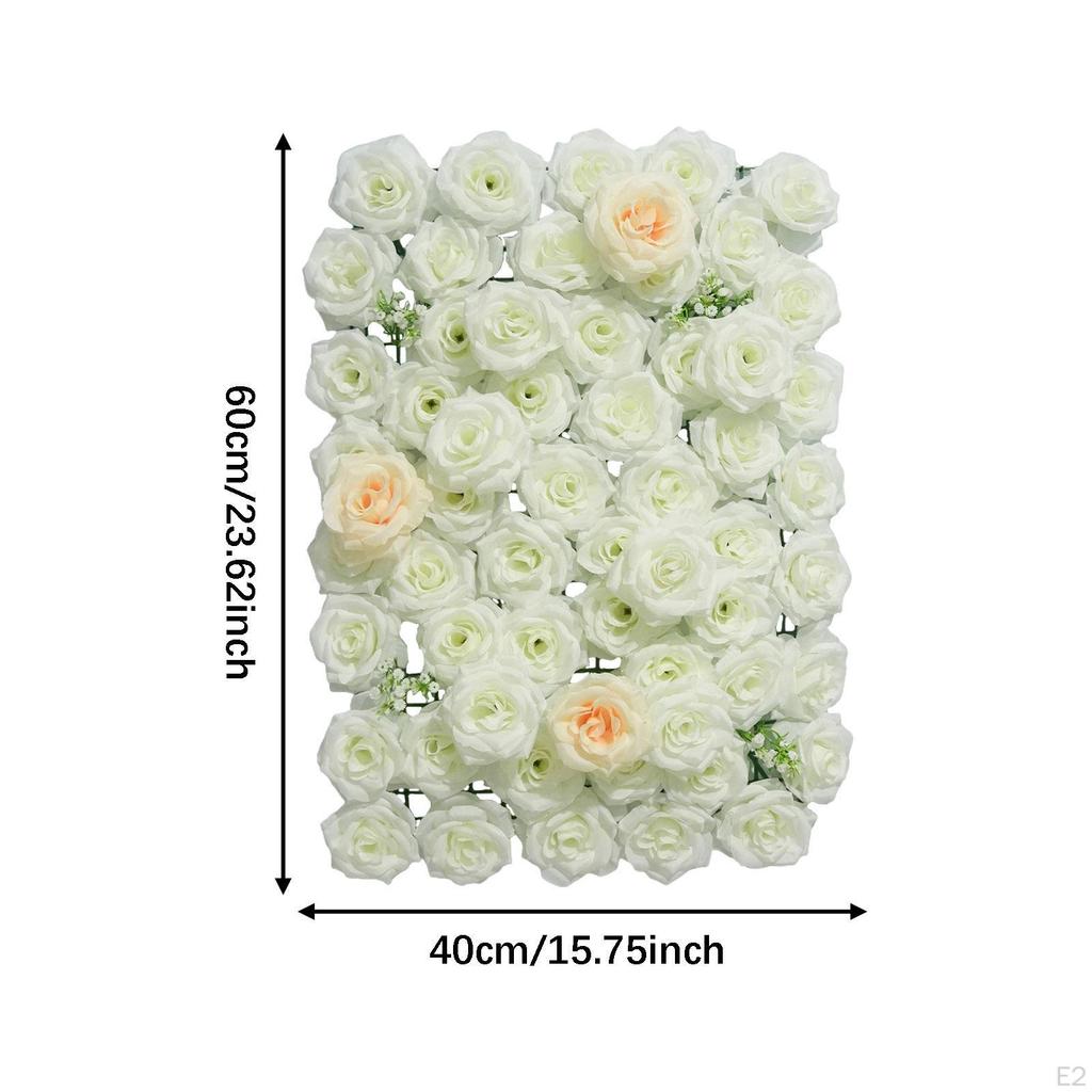 Artificial Flower Panel Floral Panel, DIY Table Setting Decorations Backdrop