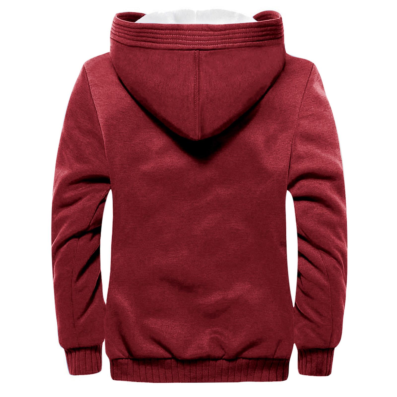 Мужской пуловер на молнии с длинными рукавами и капюшоном — фото 5