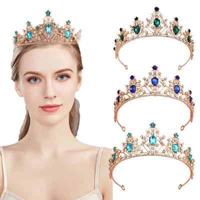 Bridal Tiara Crown Wedding Dress Hair Accessories Stage Host Welcome Baroque Queen Birthday Jewelry Women