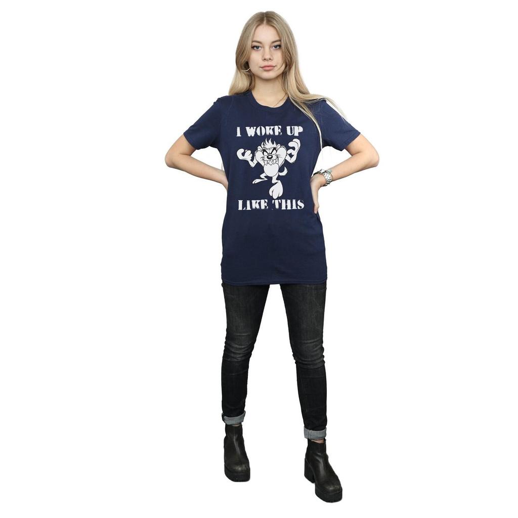 Looney Tunes Womens/Ladies Taz I Woke Up Like This Cotton Boyfriend T-Shirt
