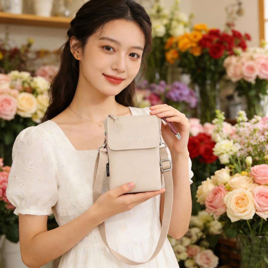 Women's Nylon Canvas Crossbody Handbag - Mini & Lightweight for Autumn/Winter