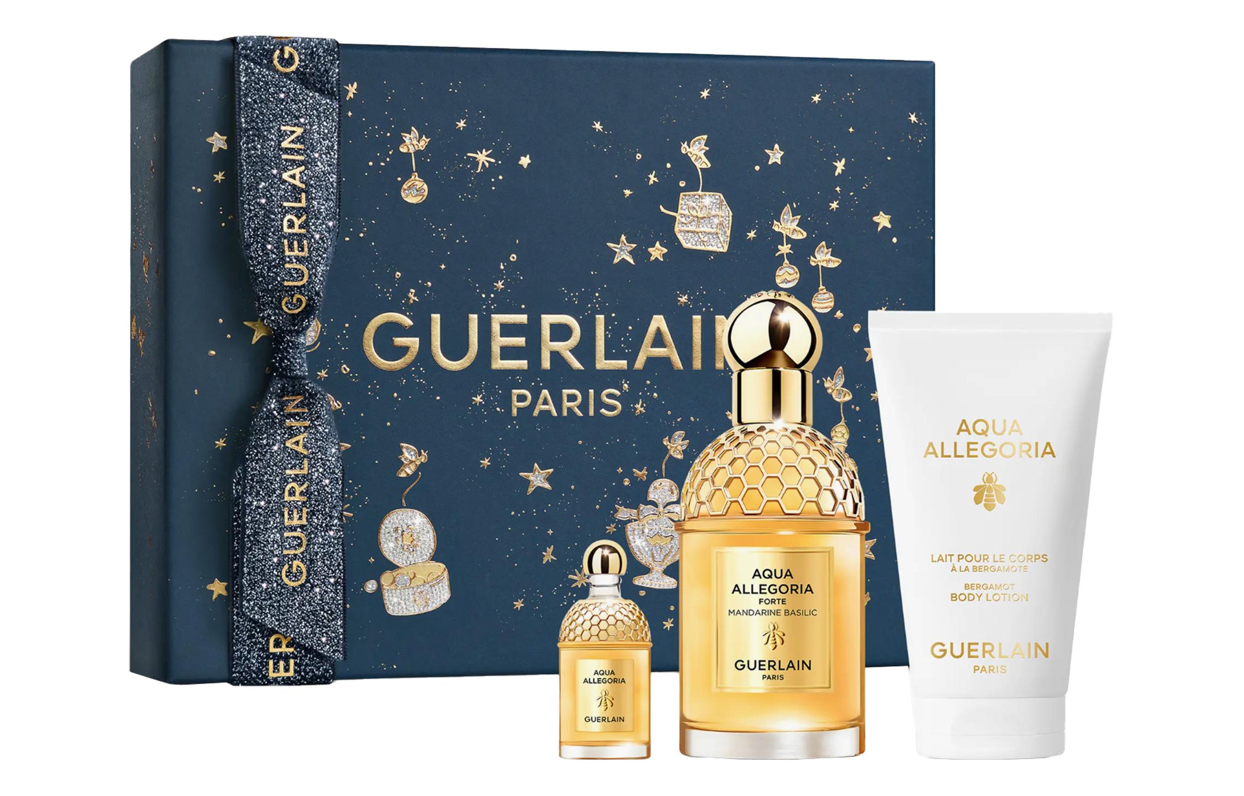 GUERLAIN Flower And Grass Language Collection Citrus Basil Perfume Body Lotion Limited Set, Citrus Scent Family 7.5ml Perfume+75ml Perfume+75ml Body Lotion