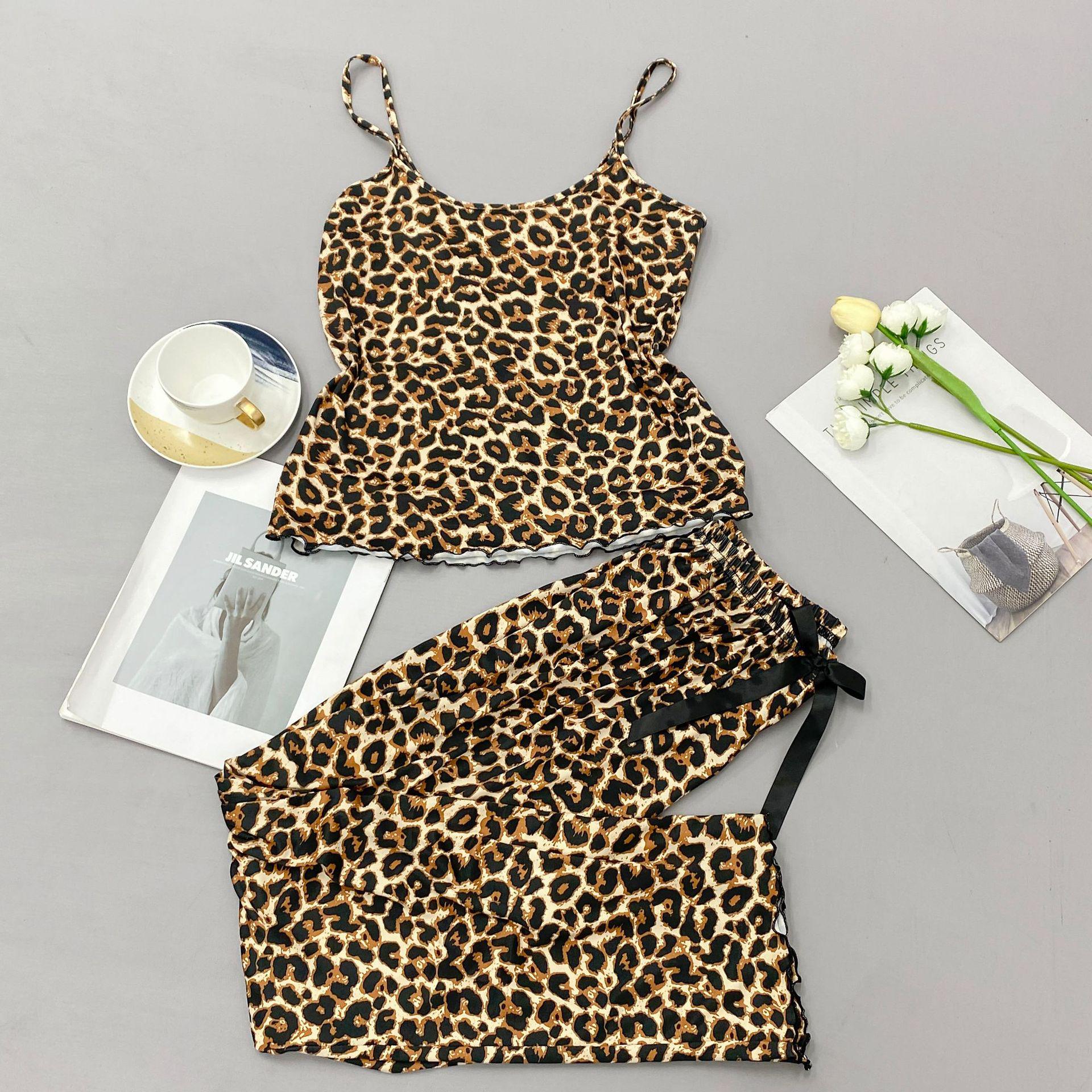 

Женский сексуальный рождественский пижамный комплект на тонких бретельках - Европейский и американский стиль XL