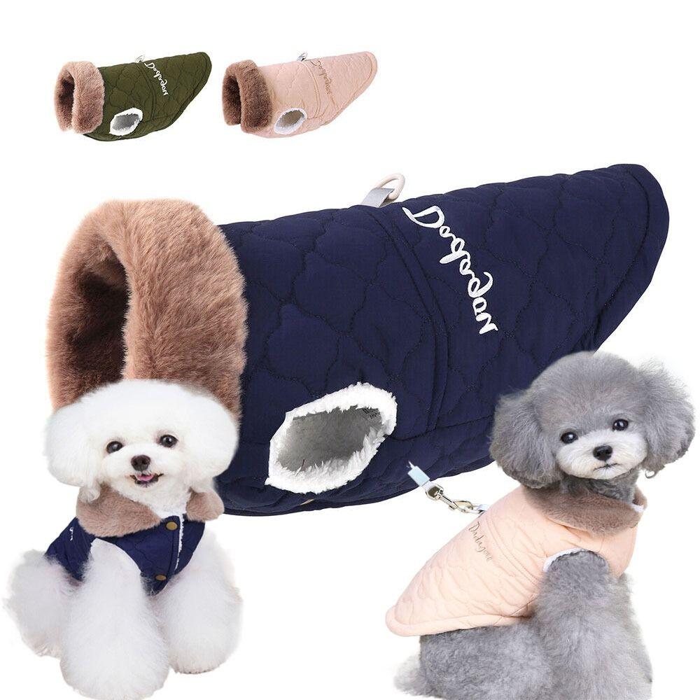 

Чихуахуа водонепроницаемое пальто для собак и кошек, теплая флисовая мягкая зимняя одежда для кошек, куртка для собак, жилет