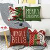 New Christmas Pillow Cartoon Christmas Tree Gnome Bell Home Cushion Pillow Cover