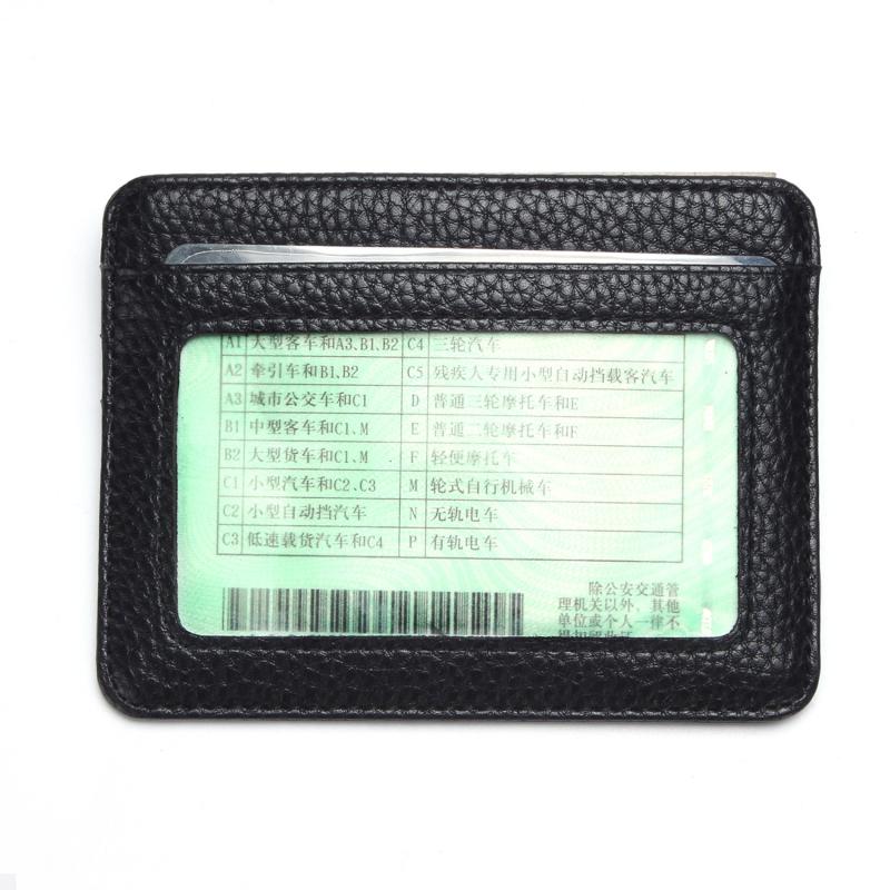 Ultrathin Mini Card Holder Pu Solid Color Simple Wallets Men Purse Multi-Cards Credit Card Coin Short Purse For Male