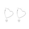 Ohrringe Für Damen Gold Modeschmuck Anhänger Mädchen Trend Geschenk Hängend Dangler Ohrhänger Verschluss Weiblich Herz Einfach