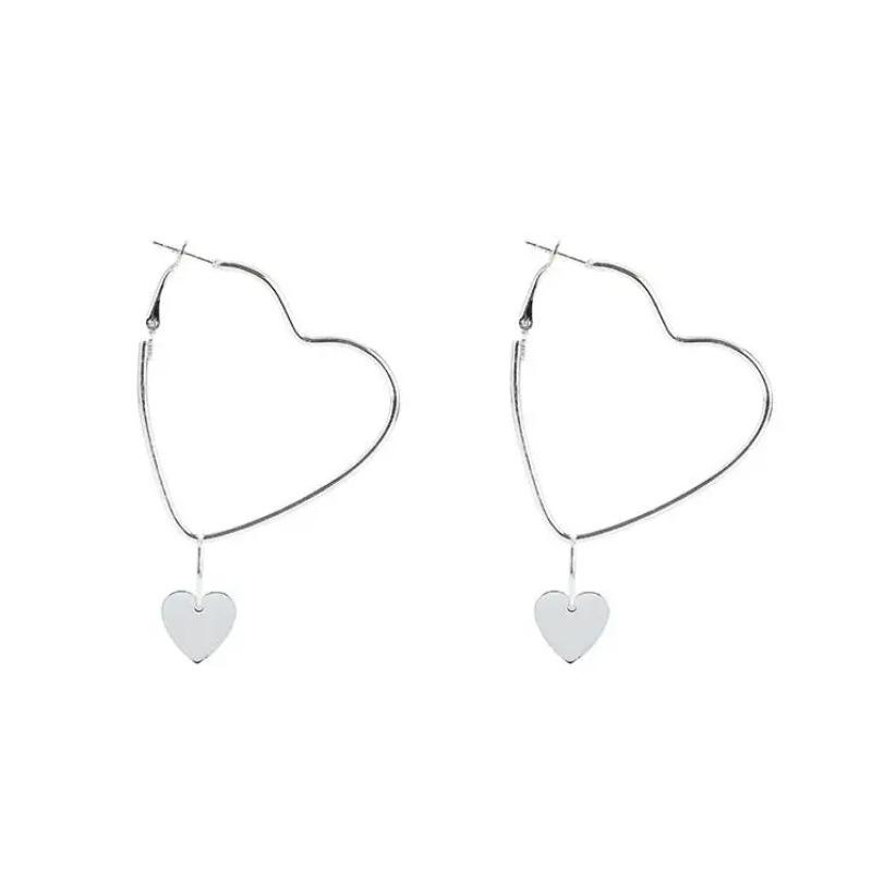 Ohrringe Für Damen Gold Modeschmuck Anhänger Mädchen Trend Geschenk Hängend Dangler Ohrhänger Verschluss Weiblich Herz Einfach