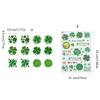 652F Waterproof Decals for Irish Festivities Green Stickers for Men and Women