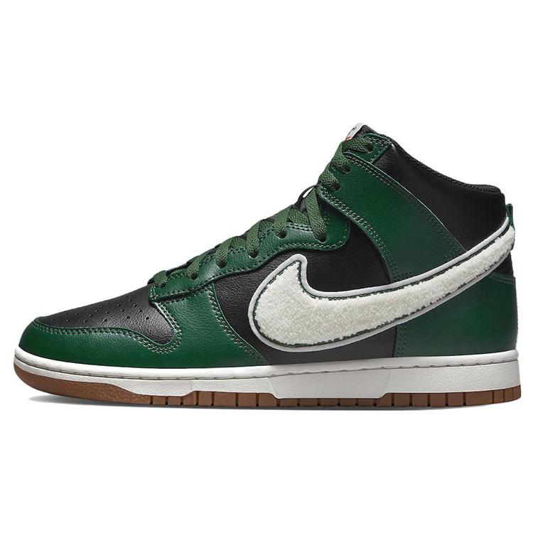 Nike Dunk High Chenille Swoosh Black Green DR8805-001