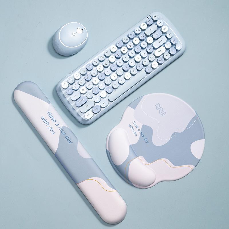 Handgelenkschutz für Mädchen, Mauspad und Tastaturunterstützung für Gaming und Büro