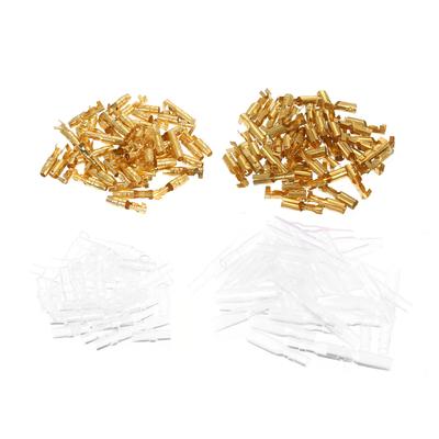 200 PCS Wire Terminal Kit Bullet Connector Set Includes 4.0 Mm Brass Male and Female Bullet
