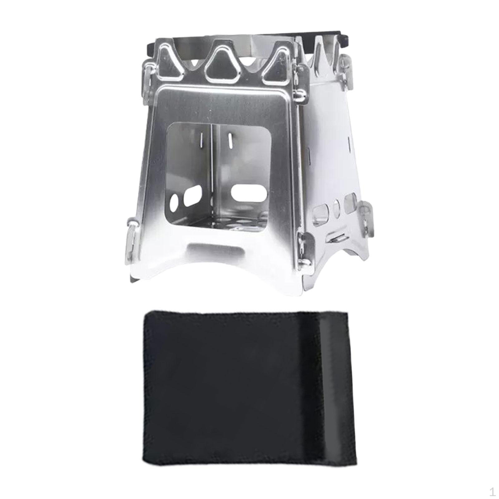 

Wood Burning Camping Stove Folding Portable for Party Beach BBQ Stove Only