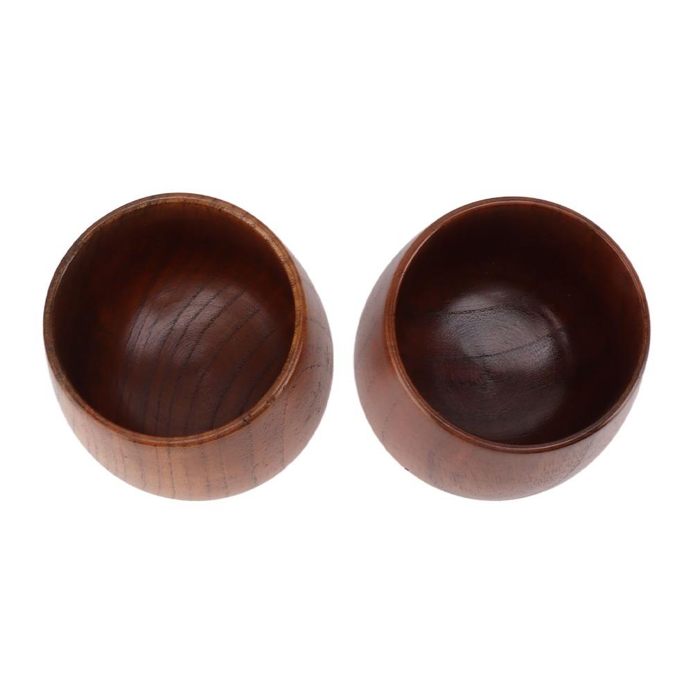 Safe Solid Wood Teacups Multifunctional Wooden Wine Mug Durable Wooden Mugs  Drinking Coffee