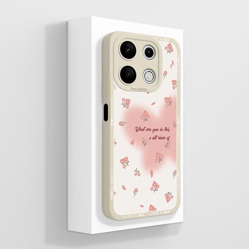 Pre telefón Xiaomi Redmi Note 13 12 14 Pro 13R 12R 14S Puzdro na telefón Pekný fialový vzor srdca pre milovníkov Mäkký silikón Vysoká kvalita Protišmykové puzdro Pre kryt Redmi
