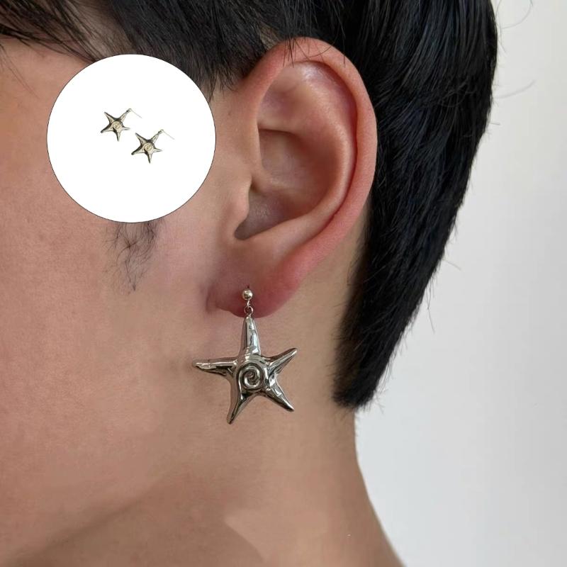 Fashionable Stainless Steel Starfish Earrings Comfortable And Versatile Suitable For Sensitive Skin And All Event