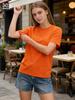 Women Tshirt O-neck Solid Summer Tops Korean Fashion Shirts Spring Summer T-shirts 2026 Summer White Tops Casual Short Sleeve