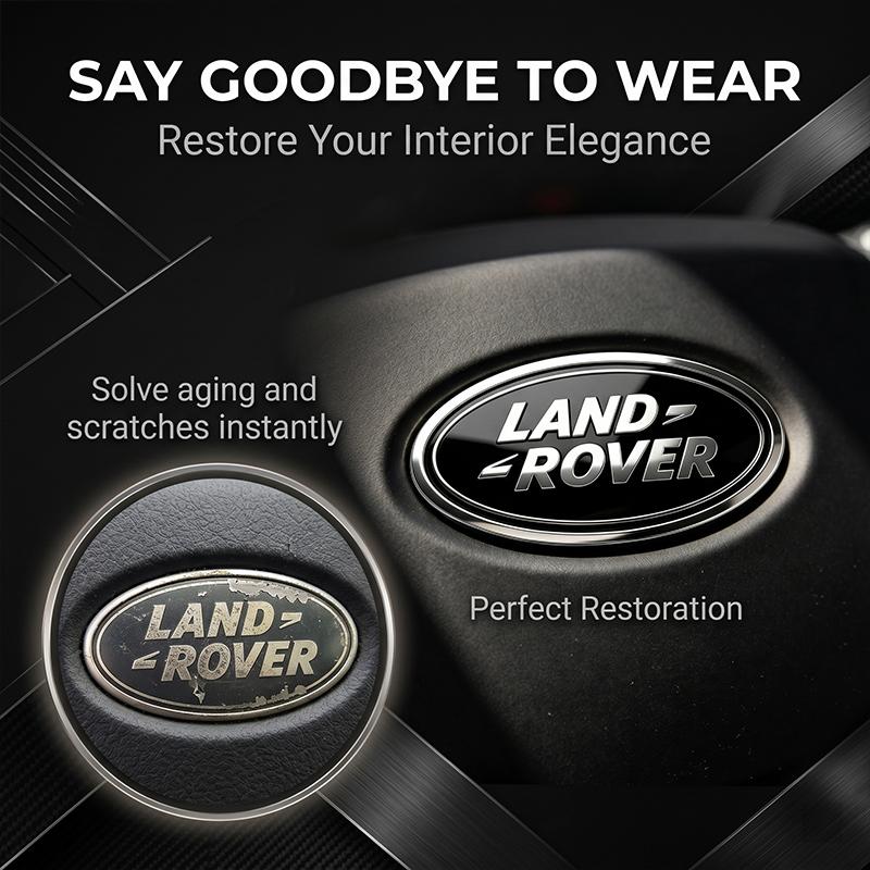 1 pz 23*43mm Adesivo Decorazione Logo Stemmi Volante Auto per Land Rover Freelander Defender Evoque Emblema Sport Rnage Rover 2 3