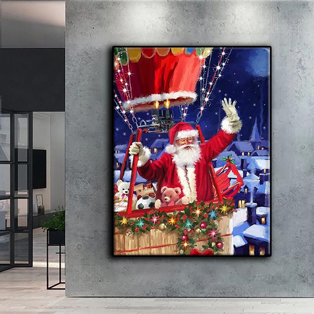 5D Diamond Painting Christmas Tree Santa Snowman DIY Diamond Embroidery Rhinestone Home Decoration