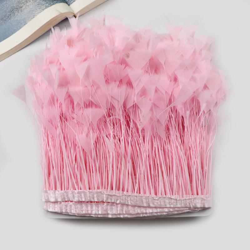 Customized Butterfly Flower Cloth Edge Clothing Lace Accessories Home Lighting Throw Pillow Decoration Feather Turkey Feather Cloth Edge