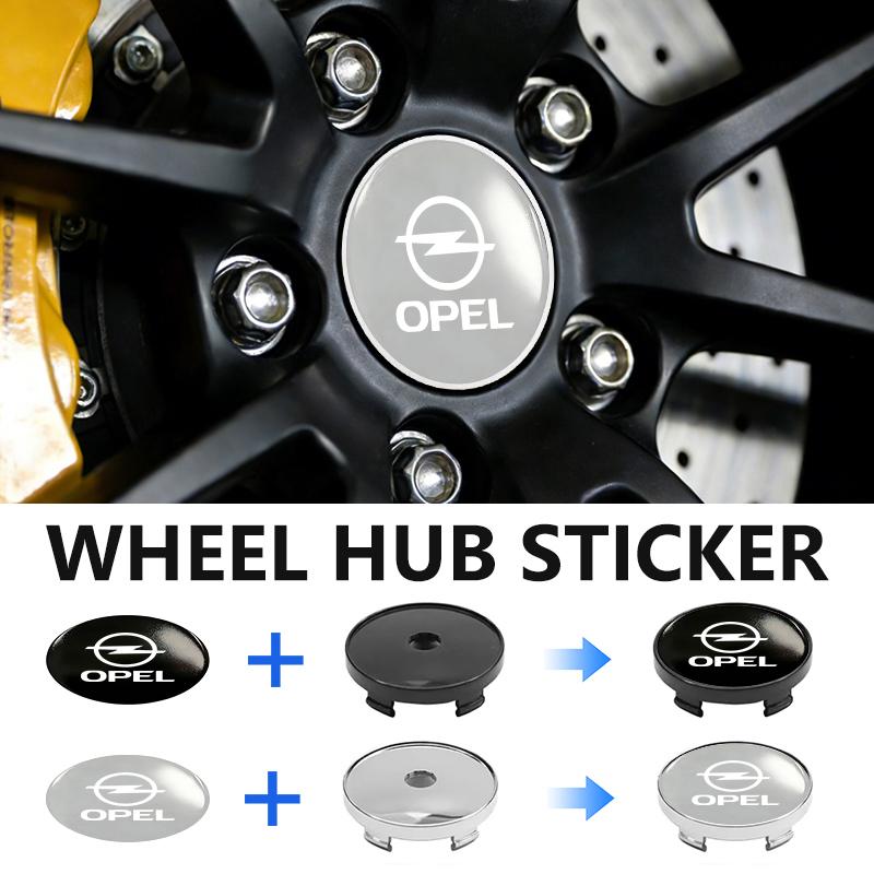 Car Logo Wheel Center Hub Cap Badge Emblem Sticker Accessories For Opel Corsa Mokka Astra Cascada Adam Insignia Meriva Vectra