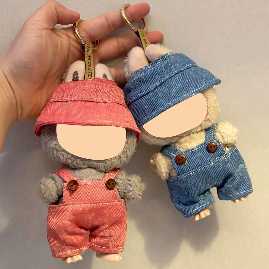 First And Second Generation Baby Clothes 17cm Doll Sitting Party Clothes Accessories Overalls