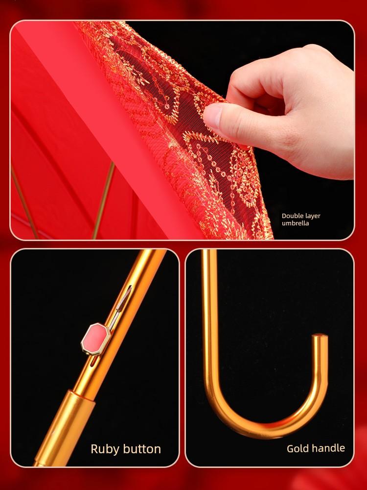 Wedding Red Umbrella, Bridal Umbrella, Red Wedding Umbrella, Traditional Chinese Wedding Umbrella, Red Umbrella for Wedding Celebrations, Red