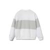 Li Ning Sport Fashion Series Fun Logo Print Color Block Loose Pullover Sweatshirt Women sweatshirt Gray AWDR398-2