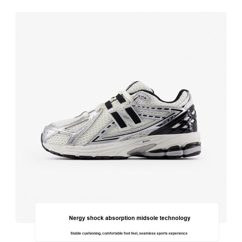 New Balance 1906R Big Kid Silver Metallic Black Kids Sneakers Sea-Salt GC1906ER