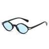  New Retro Polygon Cat Eye Sunglasses Women Fashion Leopard Shades UV400 Men Rivets Sun Glasses