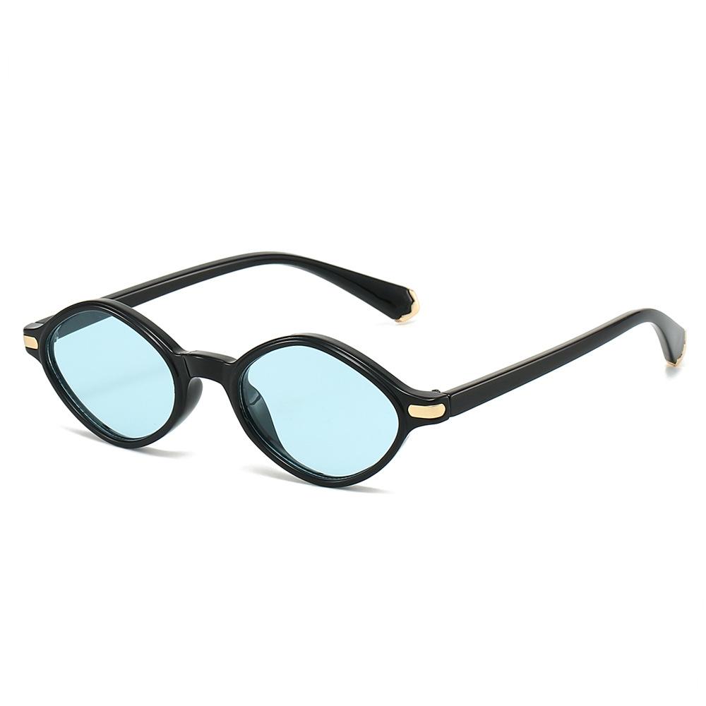  New Retro Polygon Cat Eye Sunglasses Women Fashion Leopard Shades UV400 Men Rivets Sun Glasses