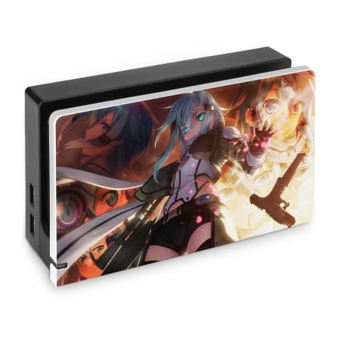 SAO Sinon Switch Dock Case, Switch Base Protective Shell, Popular Anime Switch Dock Cover, Game Console Storage, Drop Protection, Shock Absorption, Sc