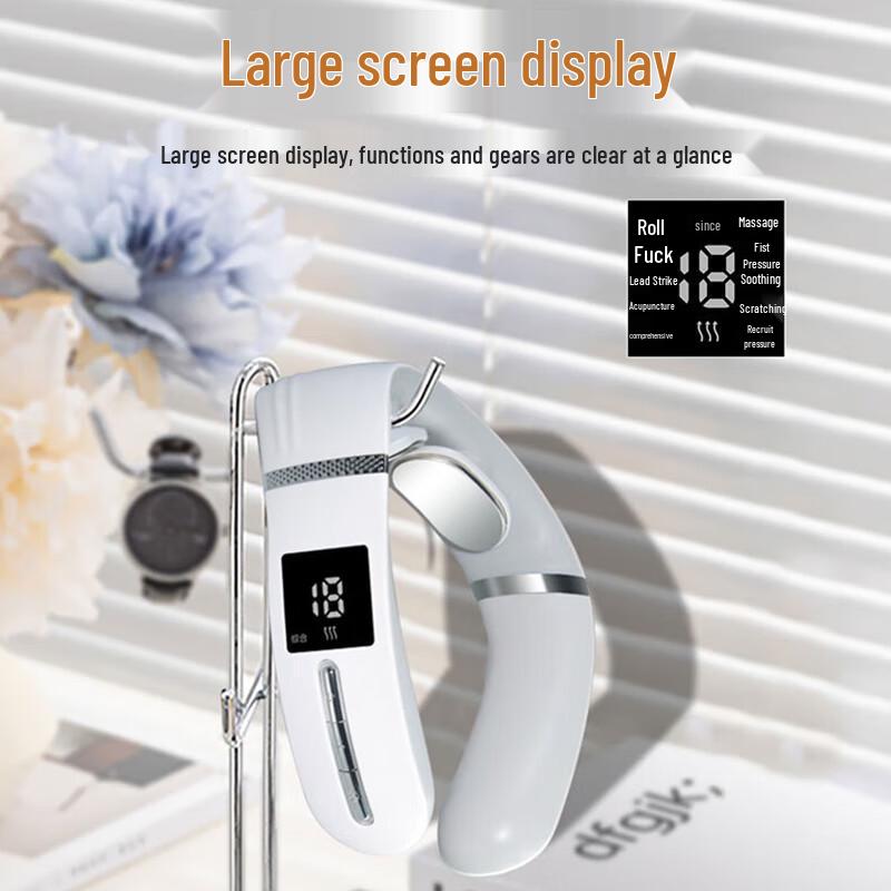 Misida Multi-Head Low-Frequency Pulse Neck Massager CN plug (adapter included)