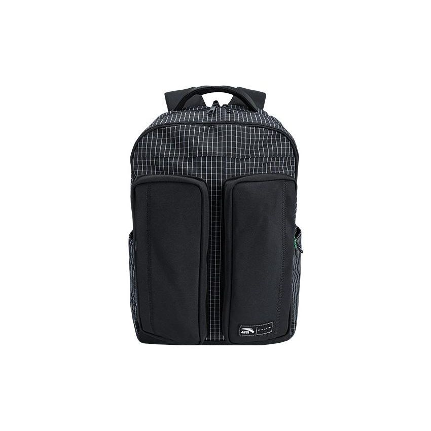 Anta Lifestyle Series Sports Mountaineering Large Capacity Fabric Backpack Unisex Backpack Basic-Black 192348152-1 Basic Black