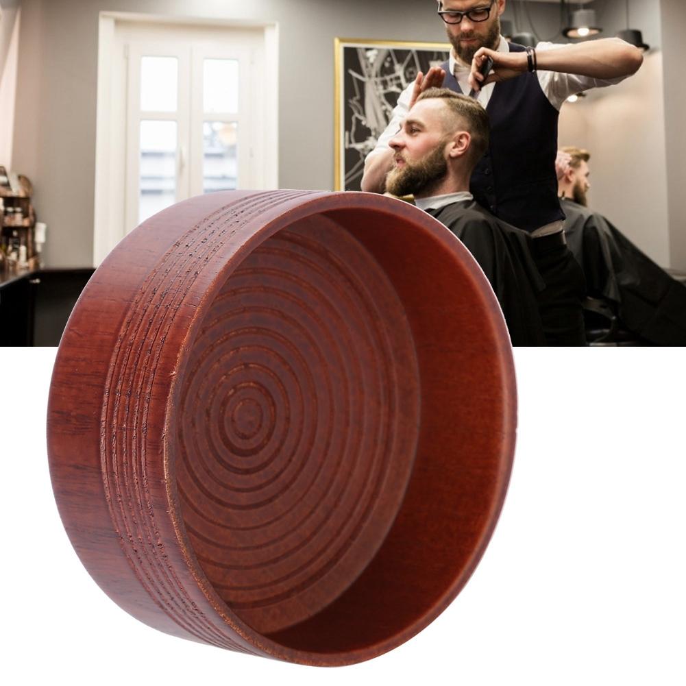 Bol à savon de rasage en bois, tasse, outil naturel pour homme, rasoir, mousse nettoyante, rond