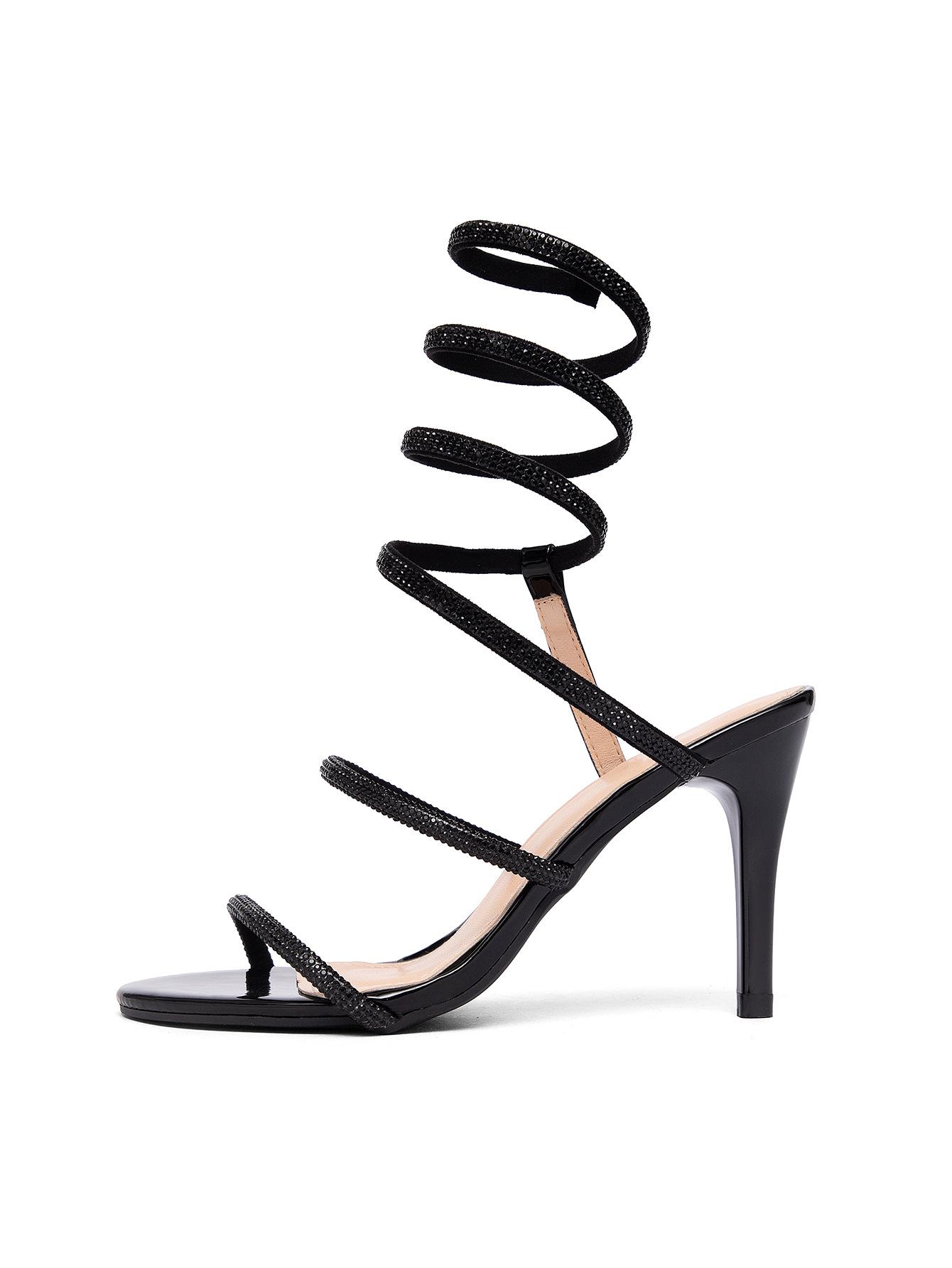 Women s stiletto heel, fashionable sexy style minimalist design high heel sandals super high heel 36